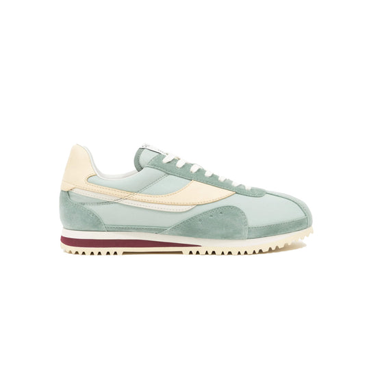 Rennes Sneaker in Agave showcasing premium Italian suede upper and stylish design, perfect for casual wear.