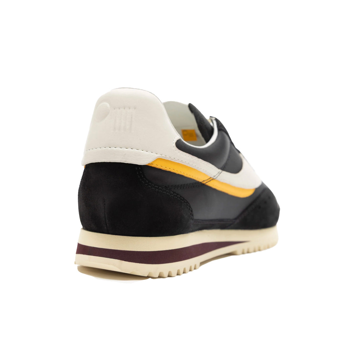 Rennes Sneaker in Black, featuring premium Italian suede and rubber outsole for style and comfort.