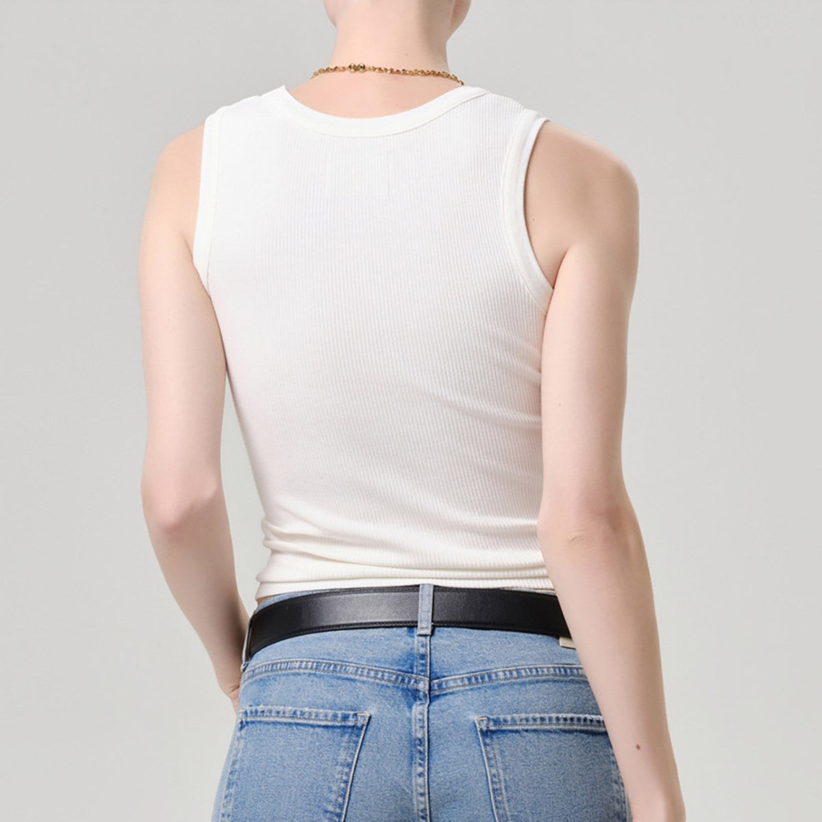 Isabel Rib Tank in Pashmina