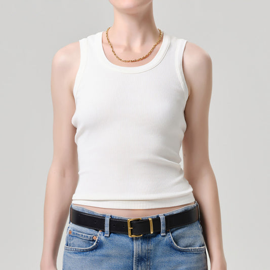 Isabel Rib Tank in Pashmina