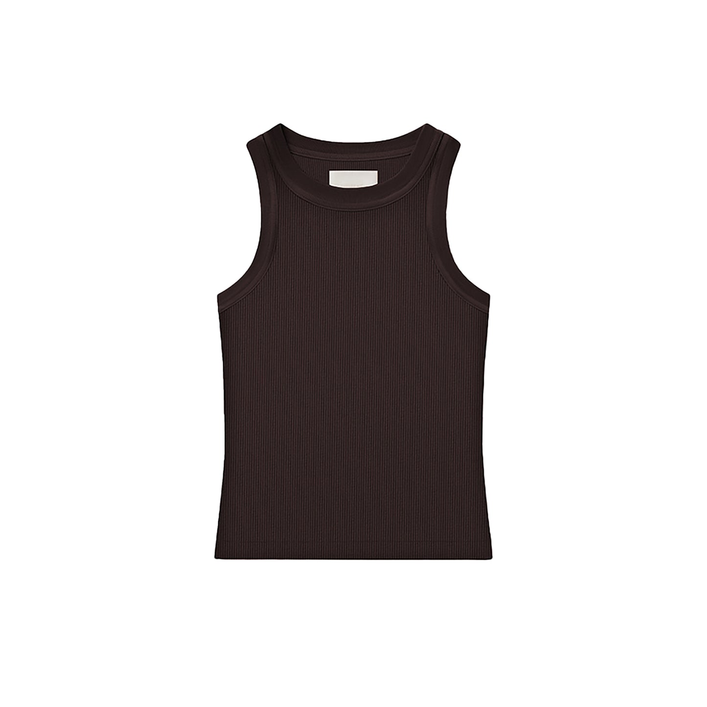 Isabel Rib Tank in Chocolate