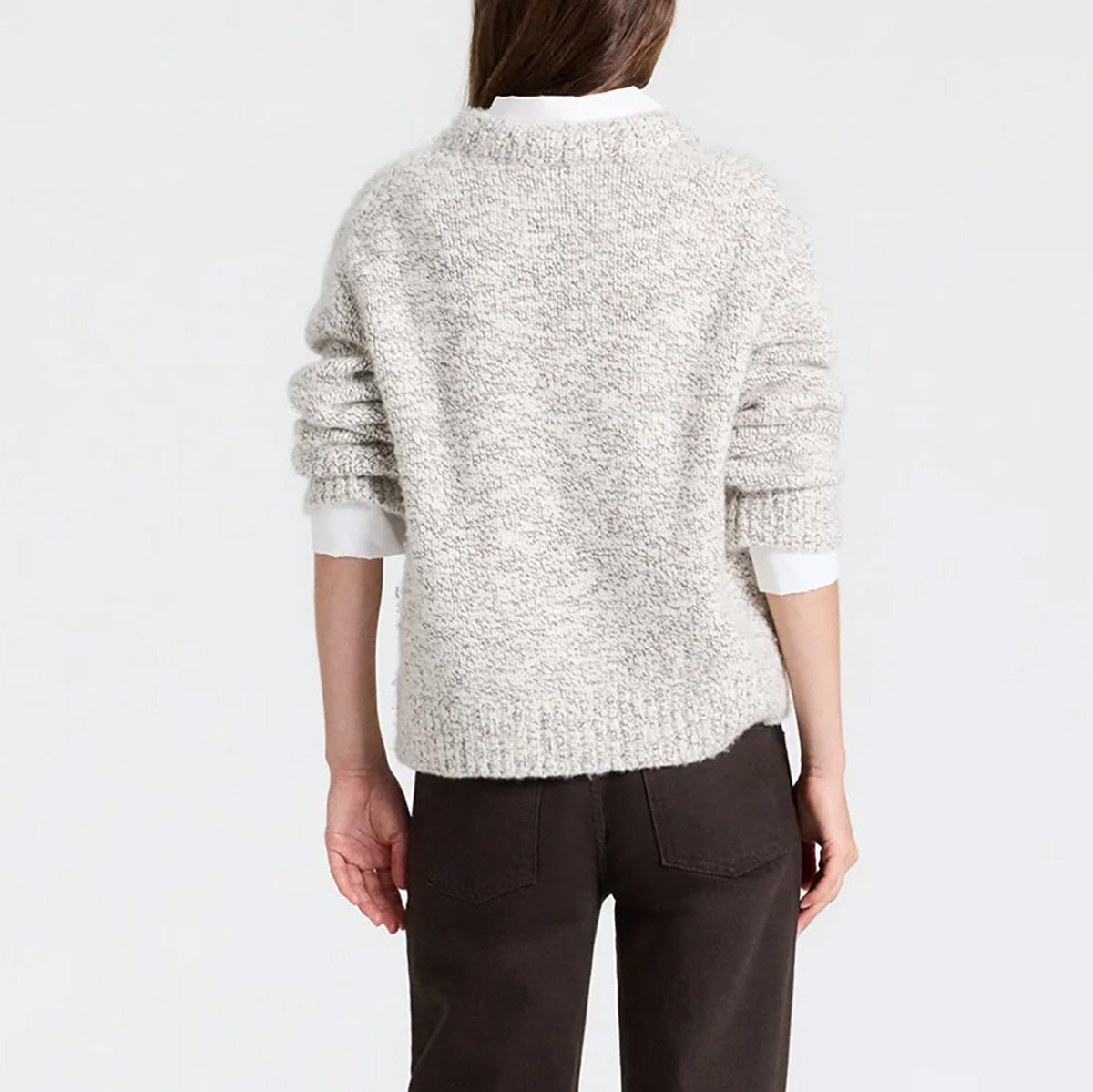 Chunky Crewneck in Turkish Coffee