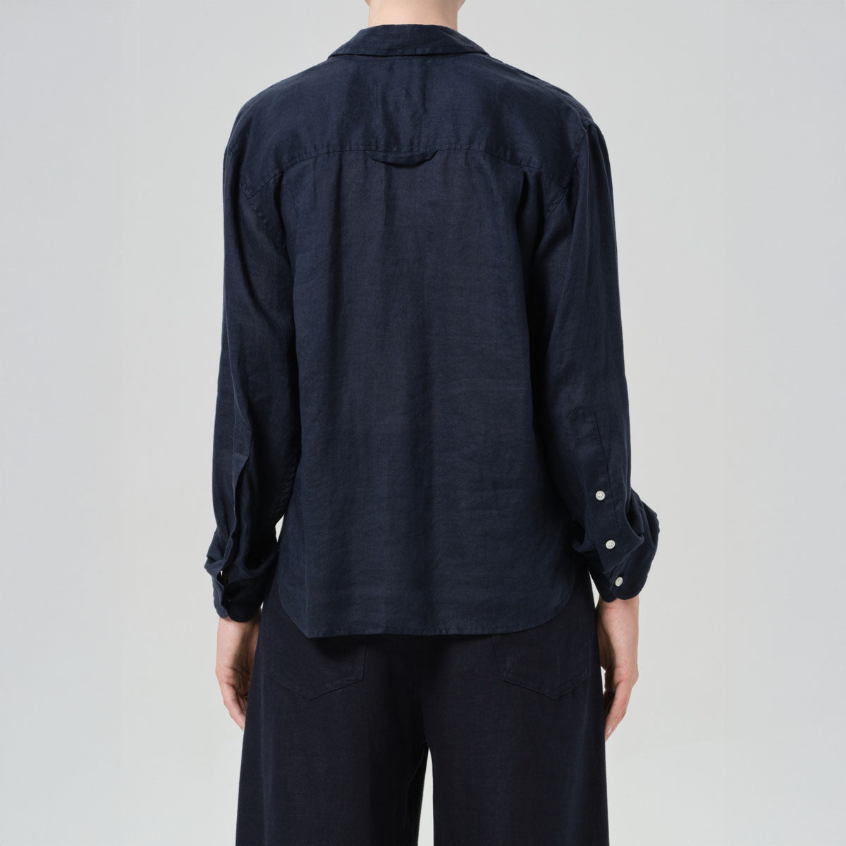 Kayla Shrunken Top in Navy