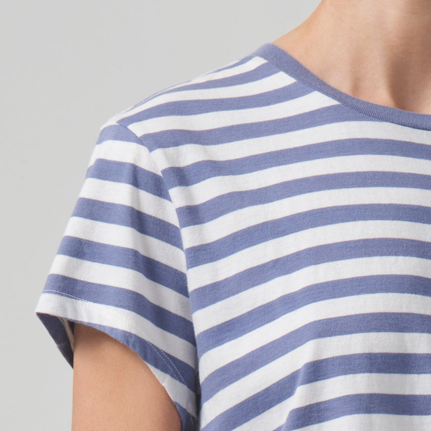 Kyle Short Sleeve Tee in Adobe Stripe