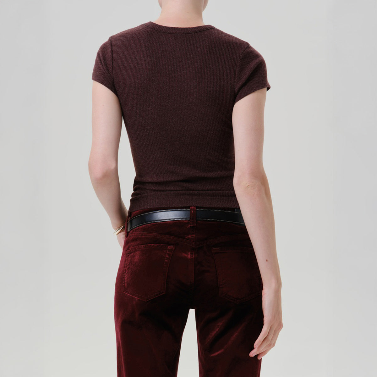 Nello Tee in Heathered Mahogany