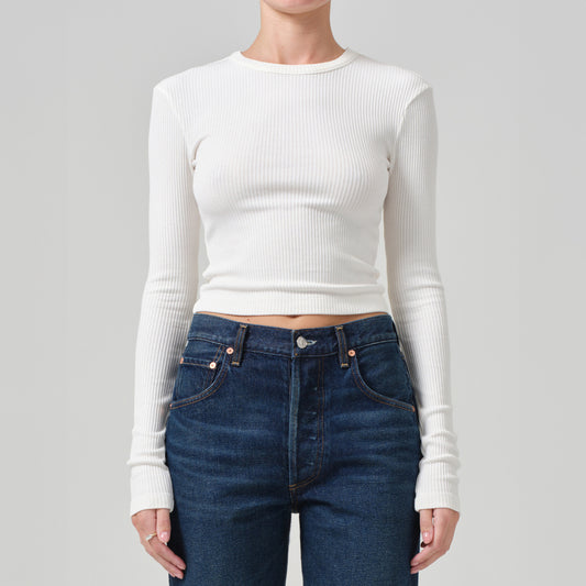 Faena Cropped Thermal in Pashmina