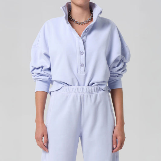 Mirelle Funnel Neck in Periwinkle