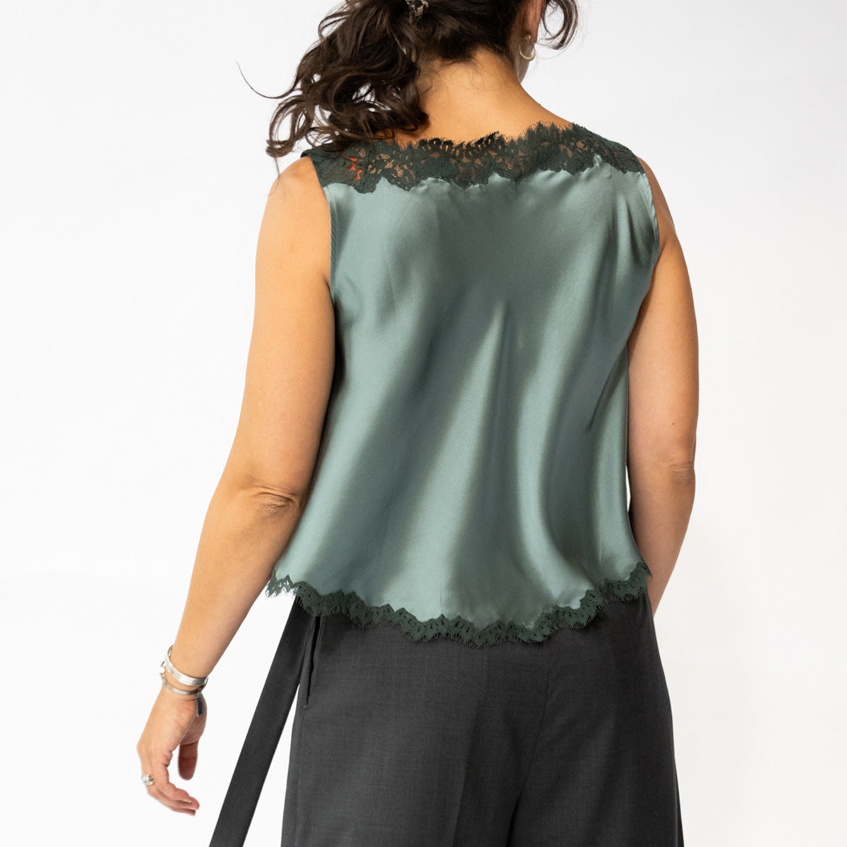 Valerina Top in Dulac Green