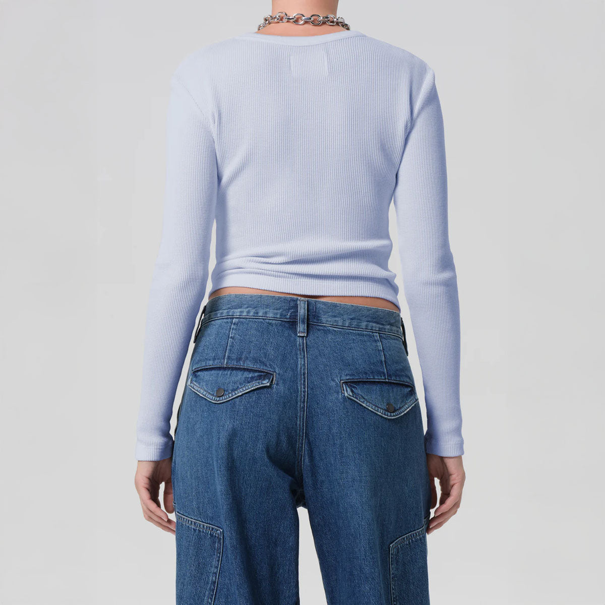 Pilar Crewneck in Periwinkle