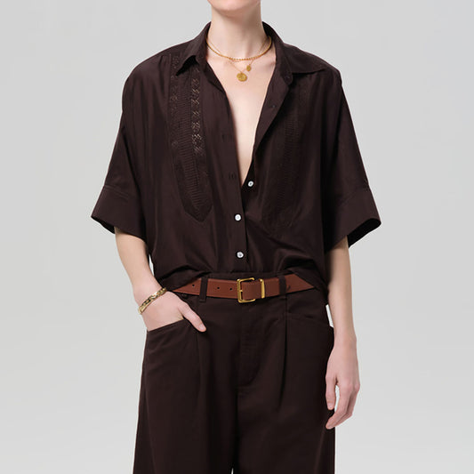 Claire Shirt in Chocolate