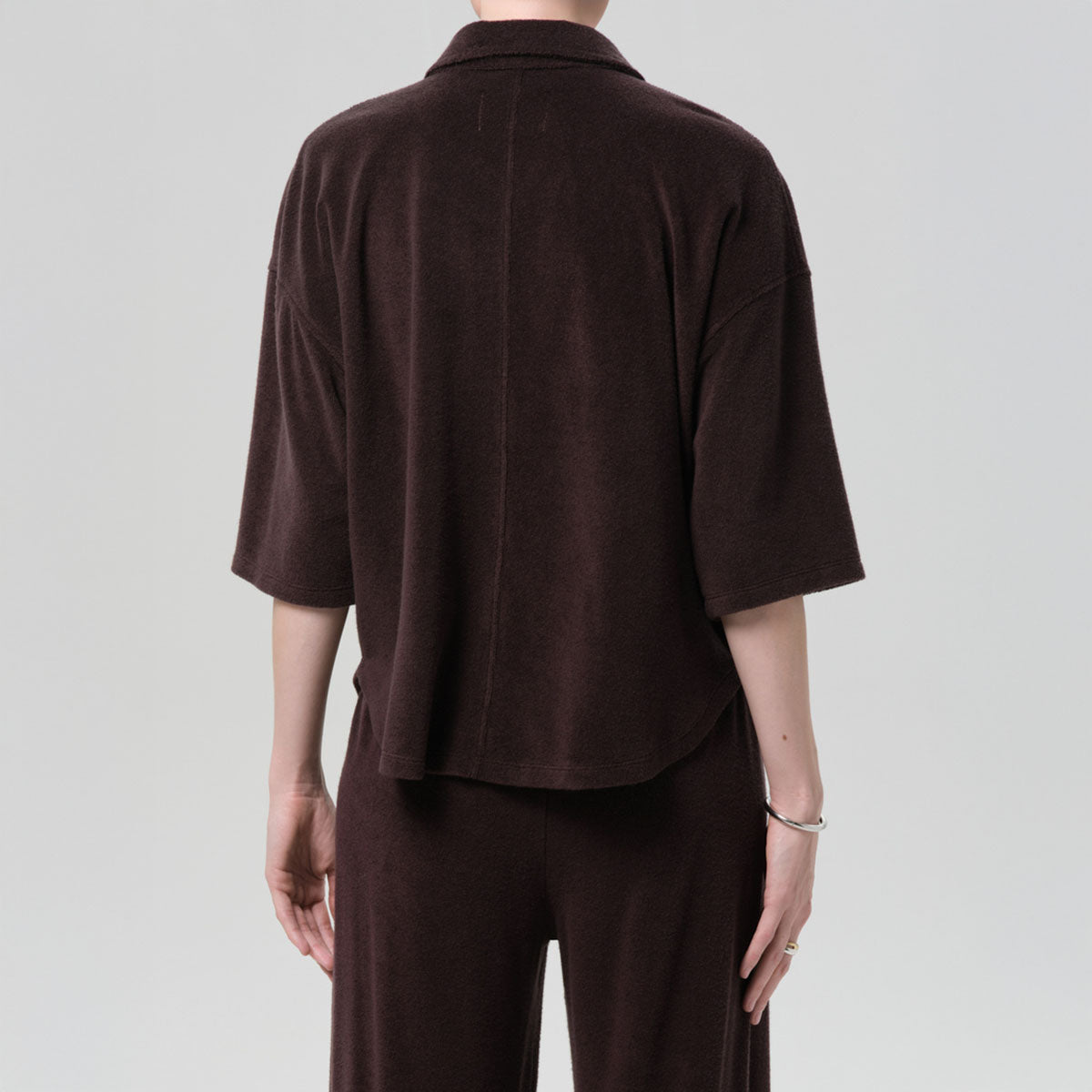 Francis Knit Shirt in Chocolate