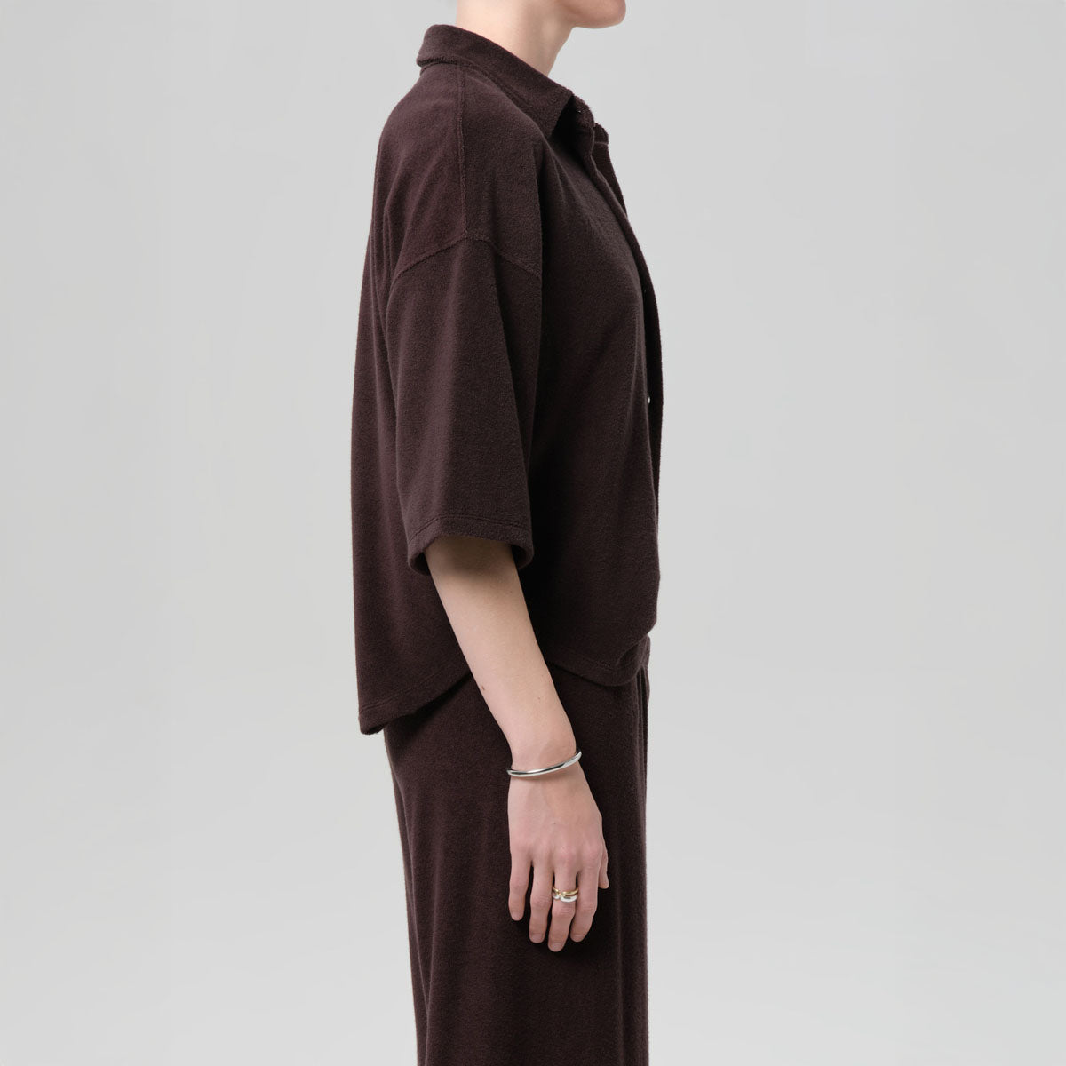 Francis Knit Shirt in Chocolate