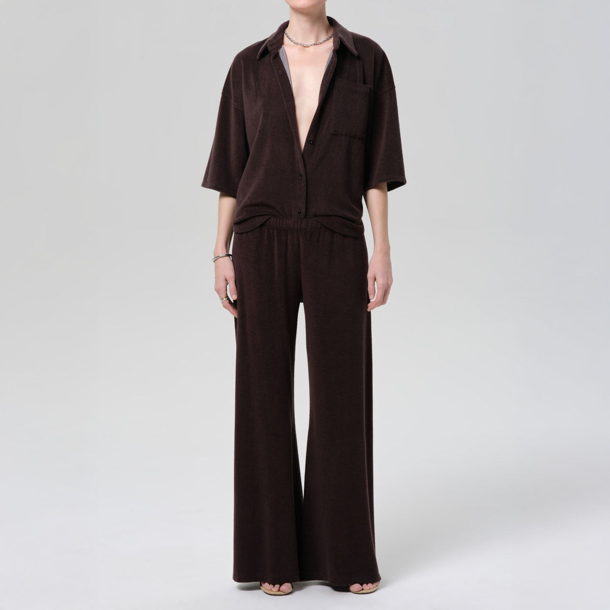 Francis Knit Shirt in Chocolate