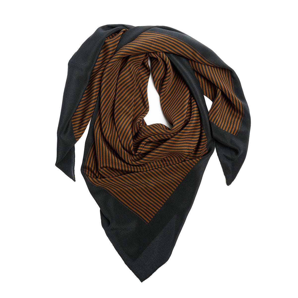Border Silk Scarf in Signature Stripe
