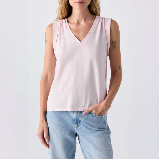 Dona Sleeveless Tee in Flush