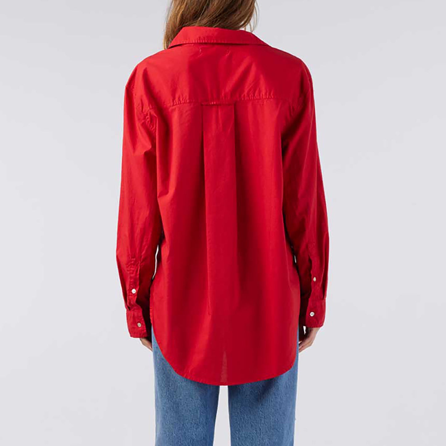 Ruth Oversized Shirt in Cherry