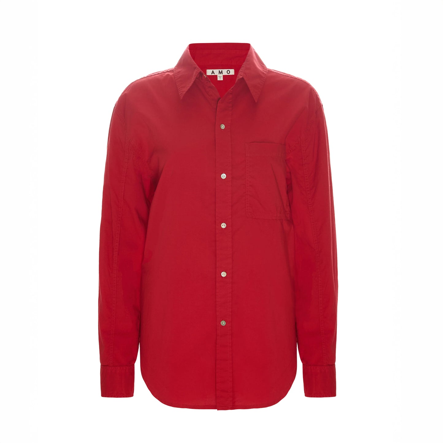 Ruth Oversized Shirt in Cherry