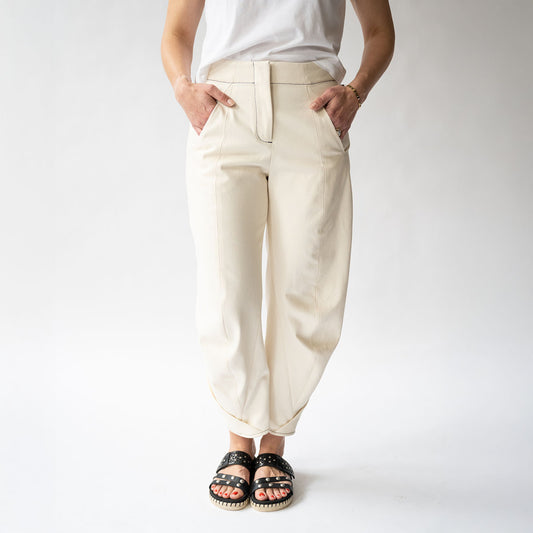 Takeo Pant in Ecru