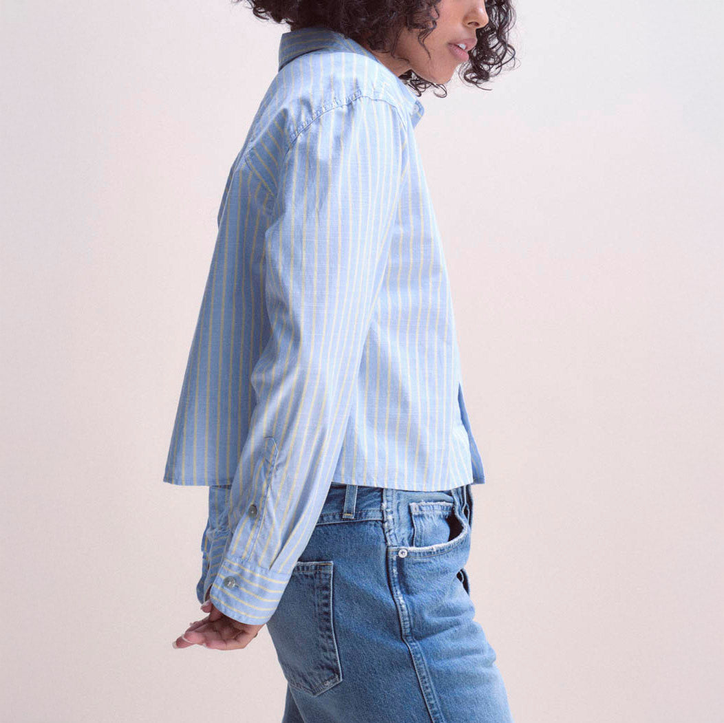 Janet Shirt in Blue/Limoncello