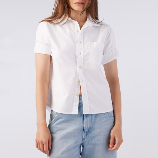 Shirley Short Sleeve Shirt in White