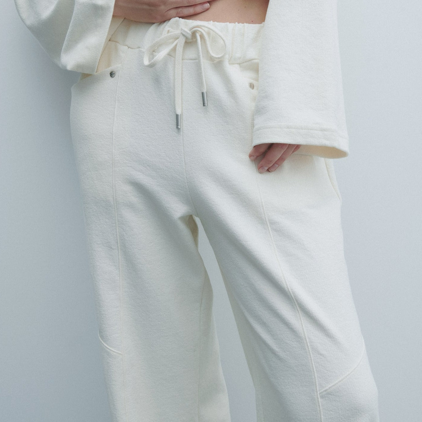 Saturday Night Pant in Ivory Terry