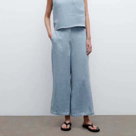 Cropped Howard Pant in Light Indigo
