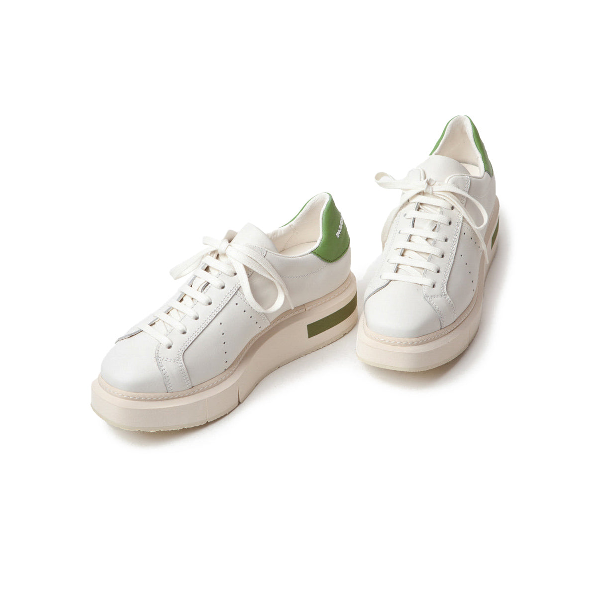 Agen Platform Sneaker in Gesso & Grass