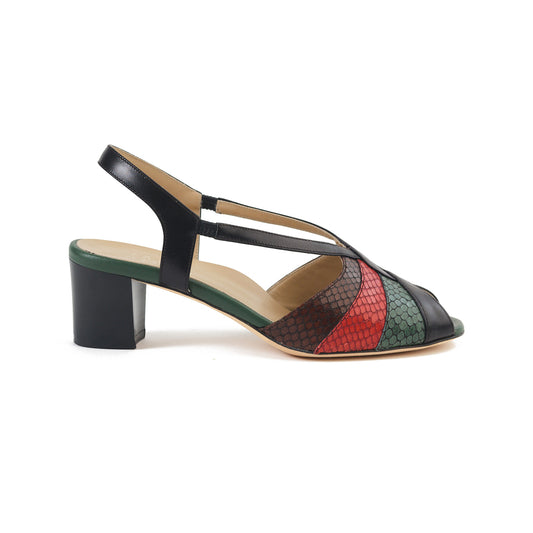 Archive Heel in Snake Mix