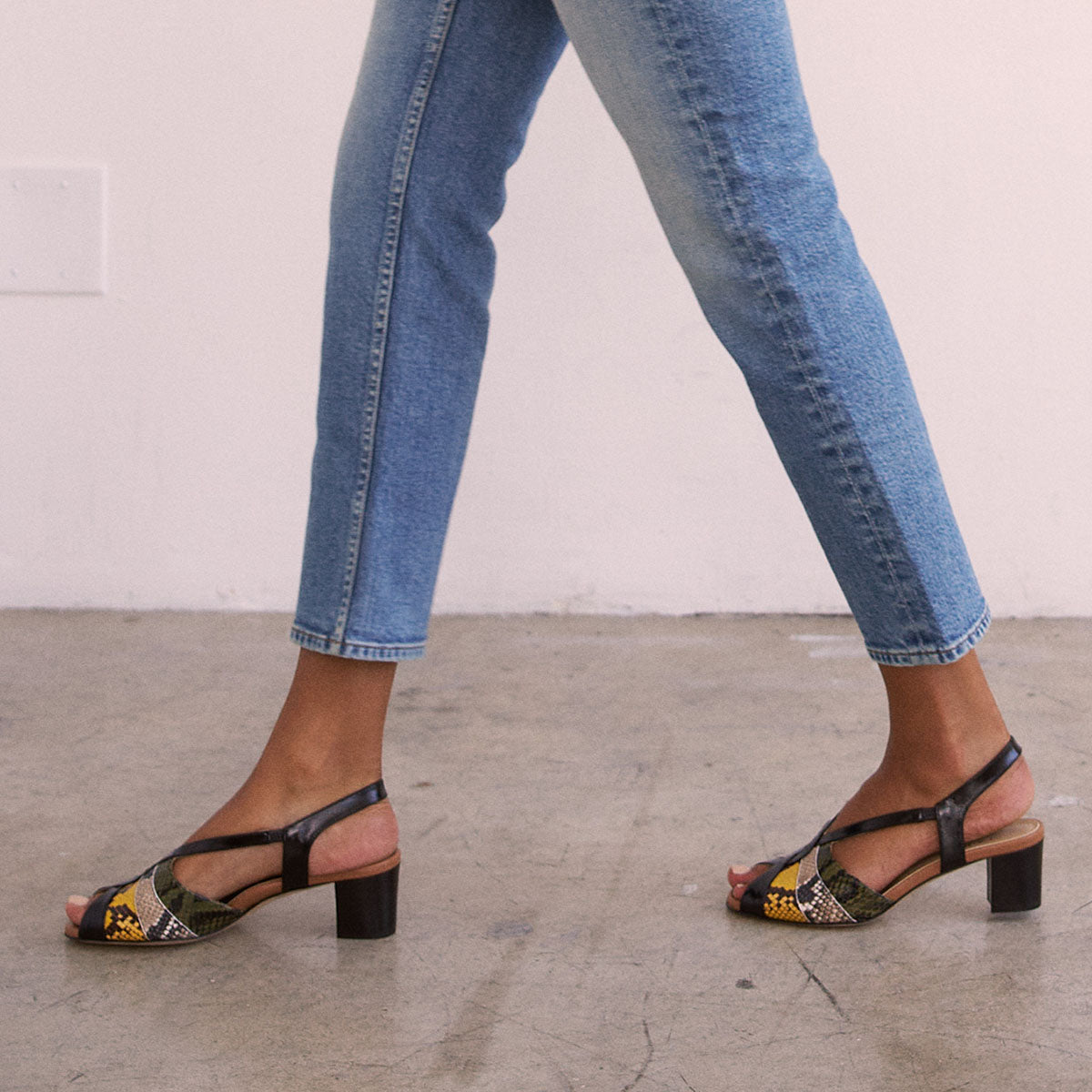 Archive Heel in Citrus Snake