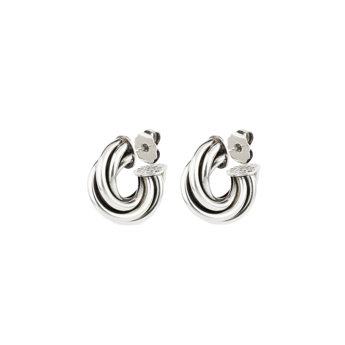 Atik Mini Hoops in Silver