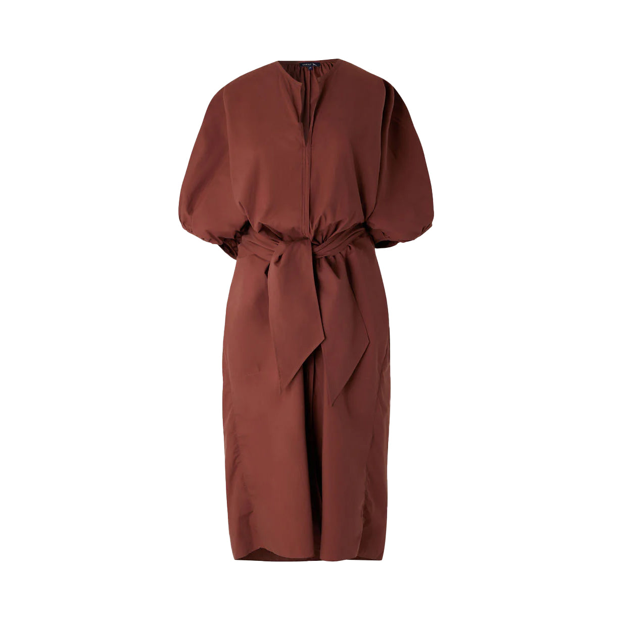 Alger Dress in Mahogany