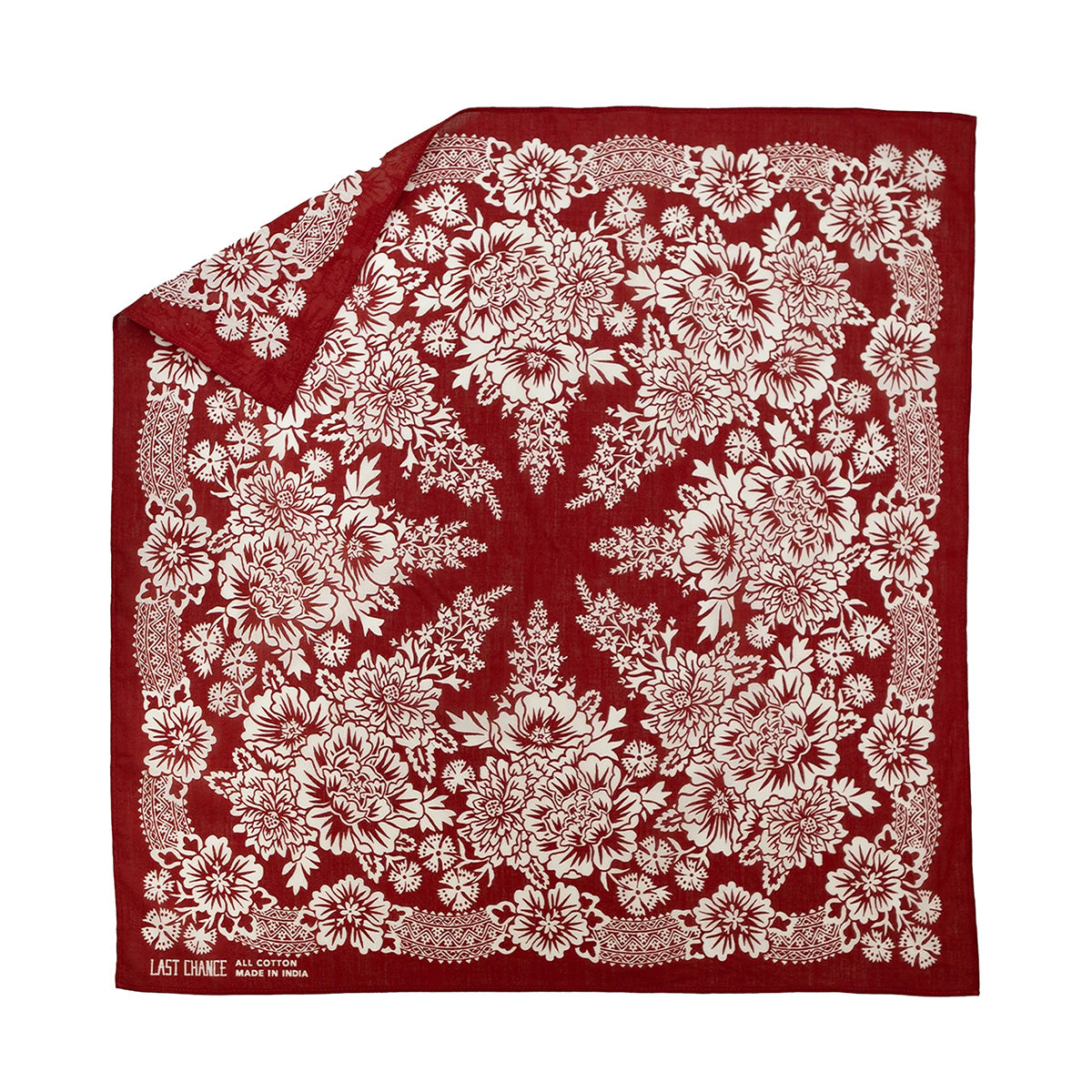 Cotton Blossom Bandana in Brick