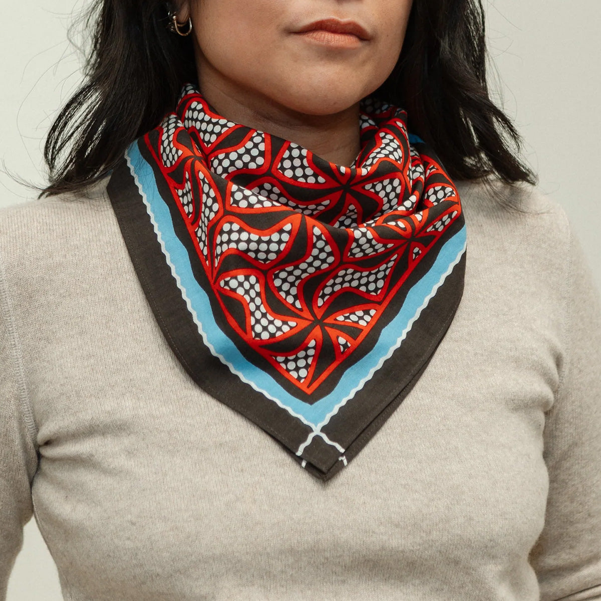 Pinwheel Bandana in Flame