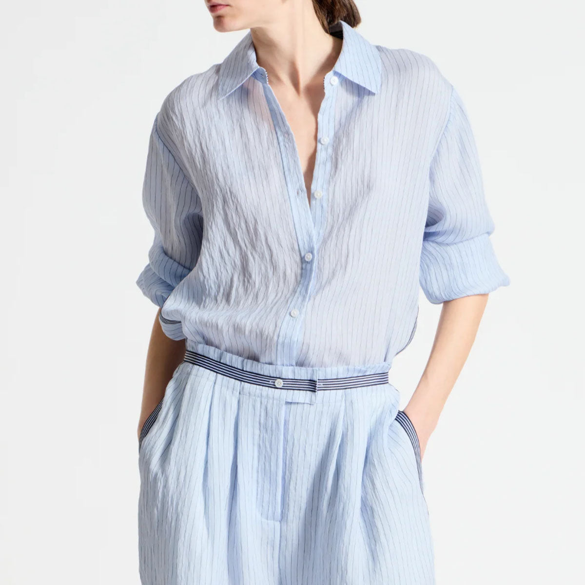 Lanette Blouse in Sky Blue
