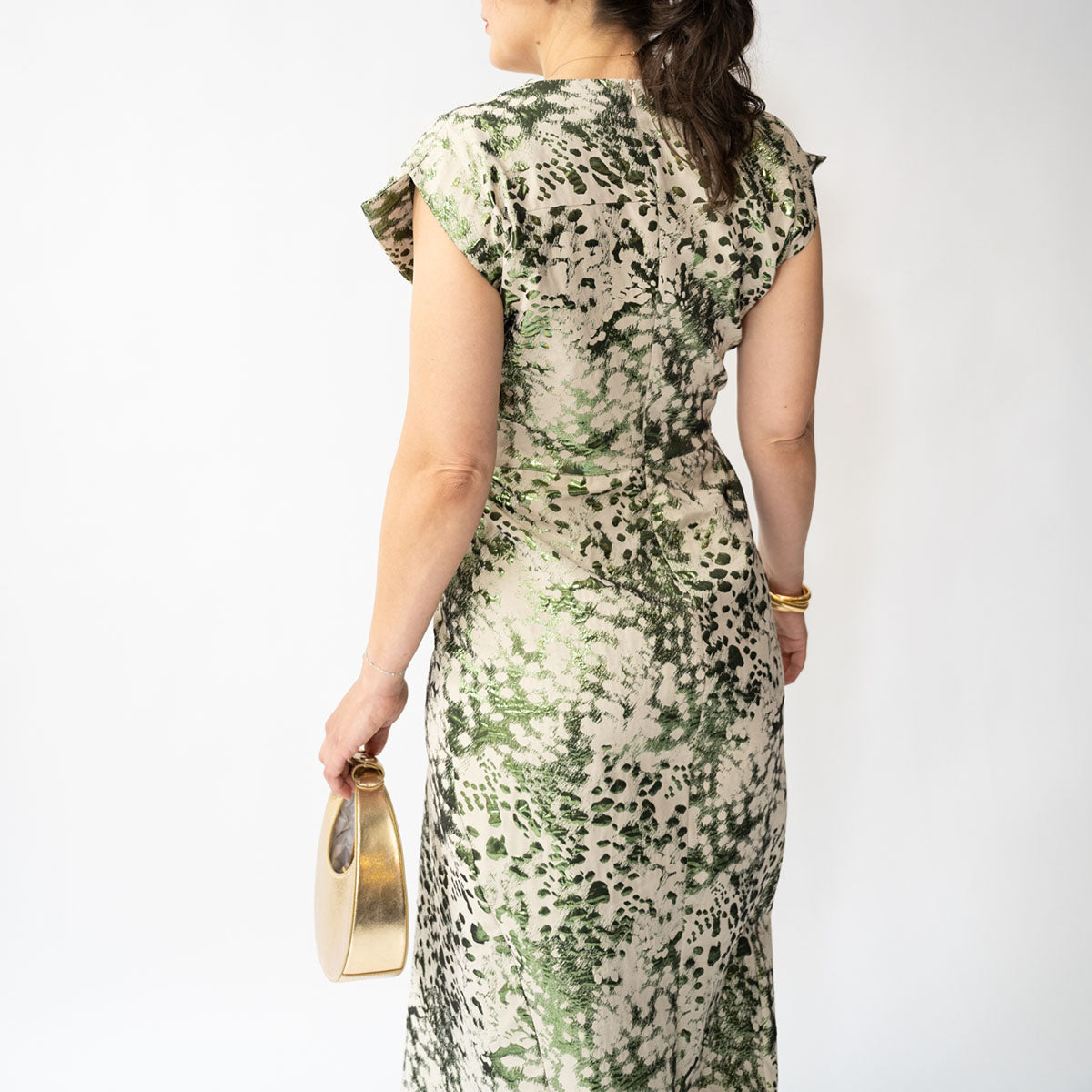 Wrap Omi Dress in Green