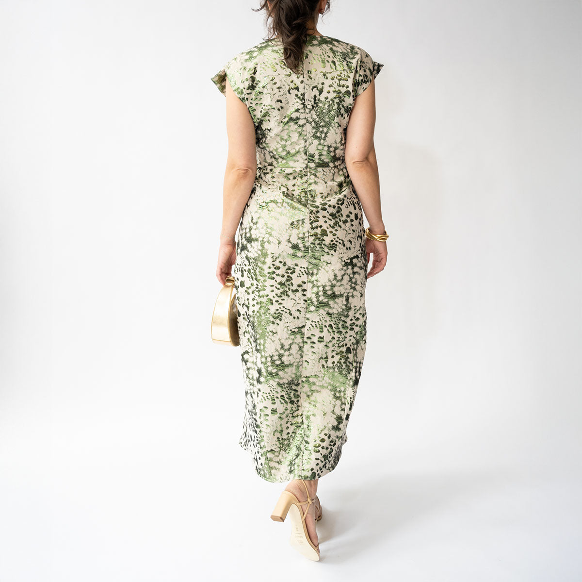 Wrap Omi Dress in Green