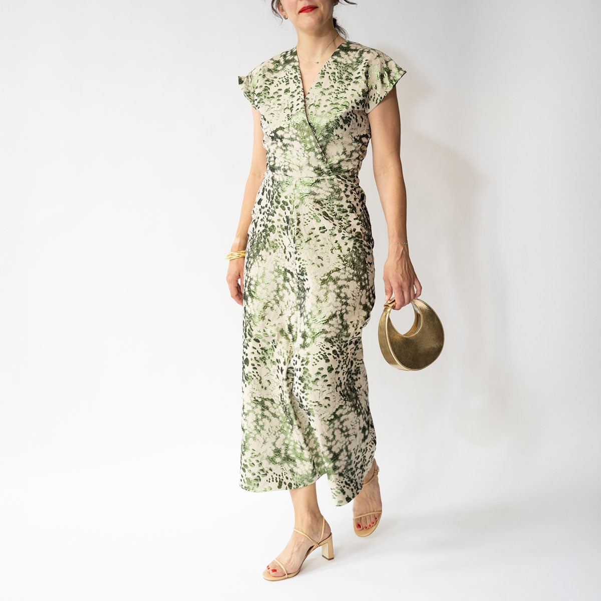 Wrap Omi Dress in Green