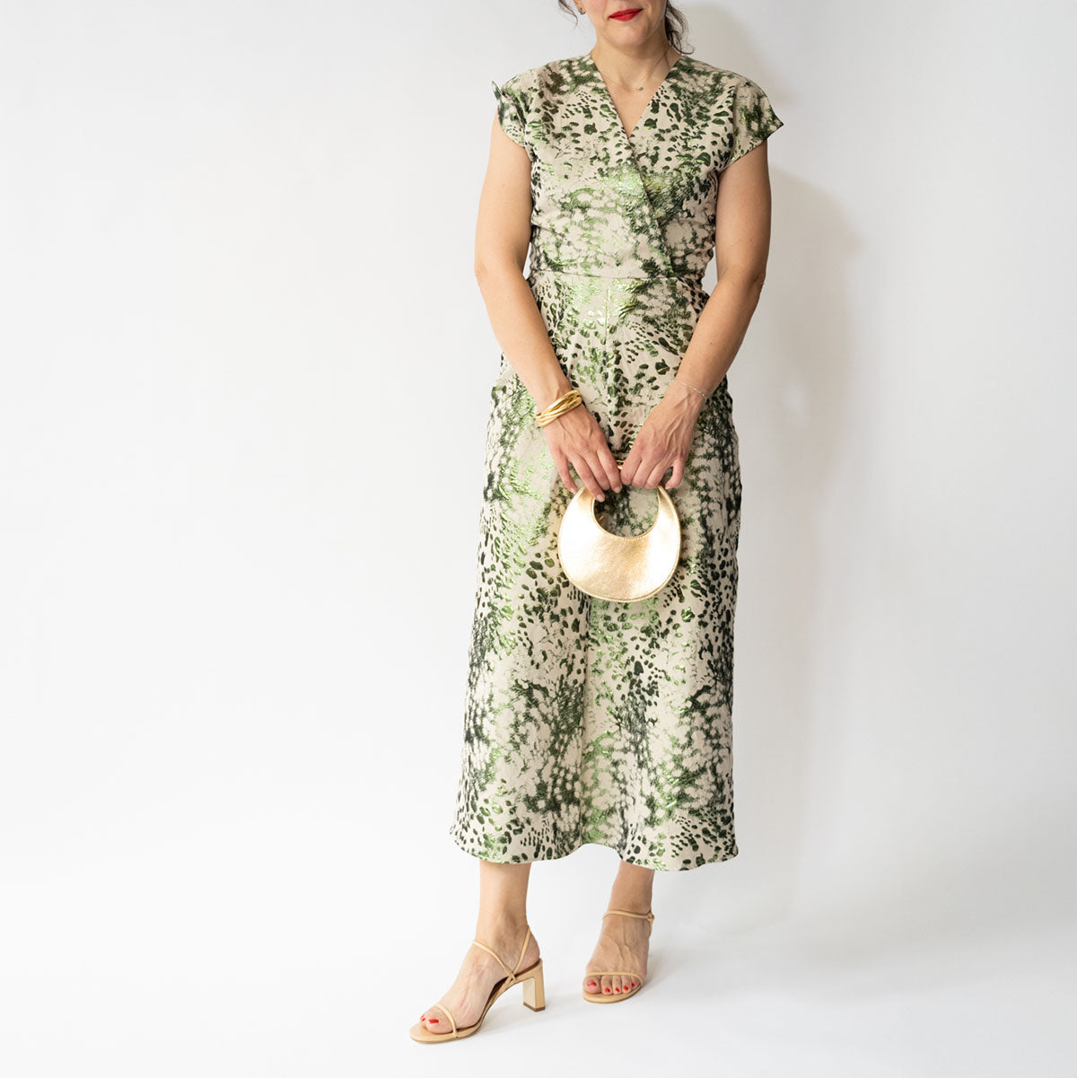 Wrap Omi Dress in Green