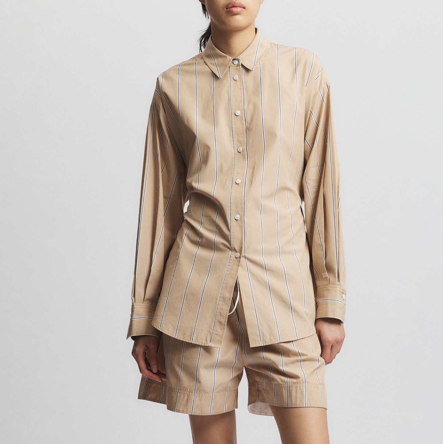 Lara Blouse in Sand Stripe