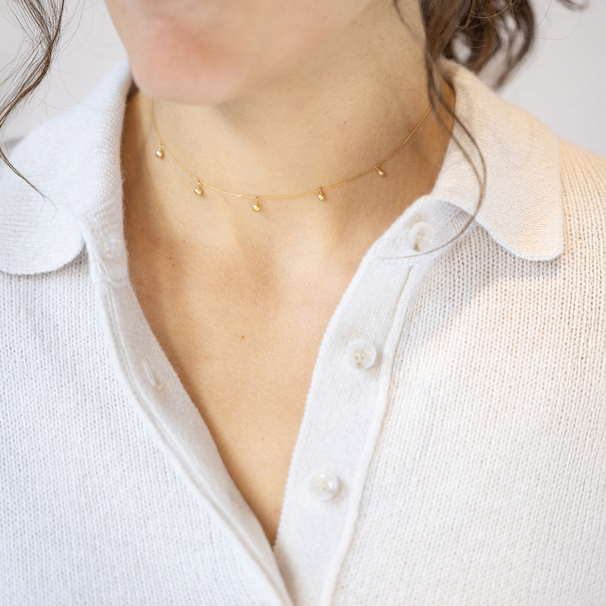 Baby Kidney Pearl Necklace