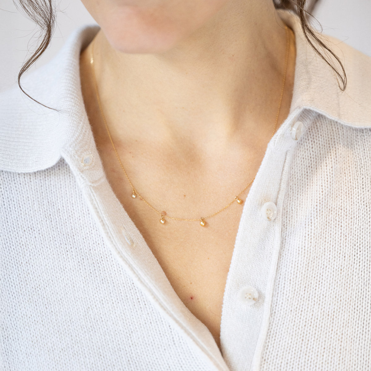 Baby Kidney Pearl Necklace