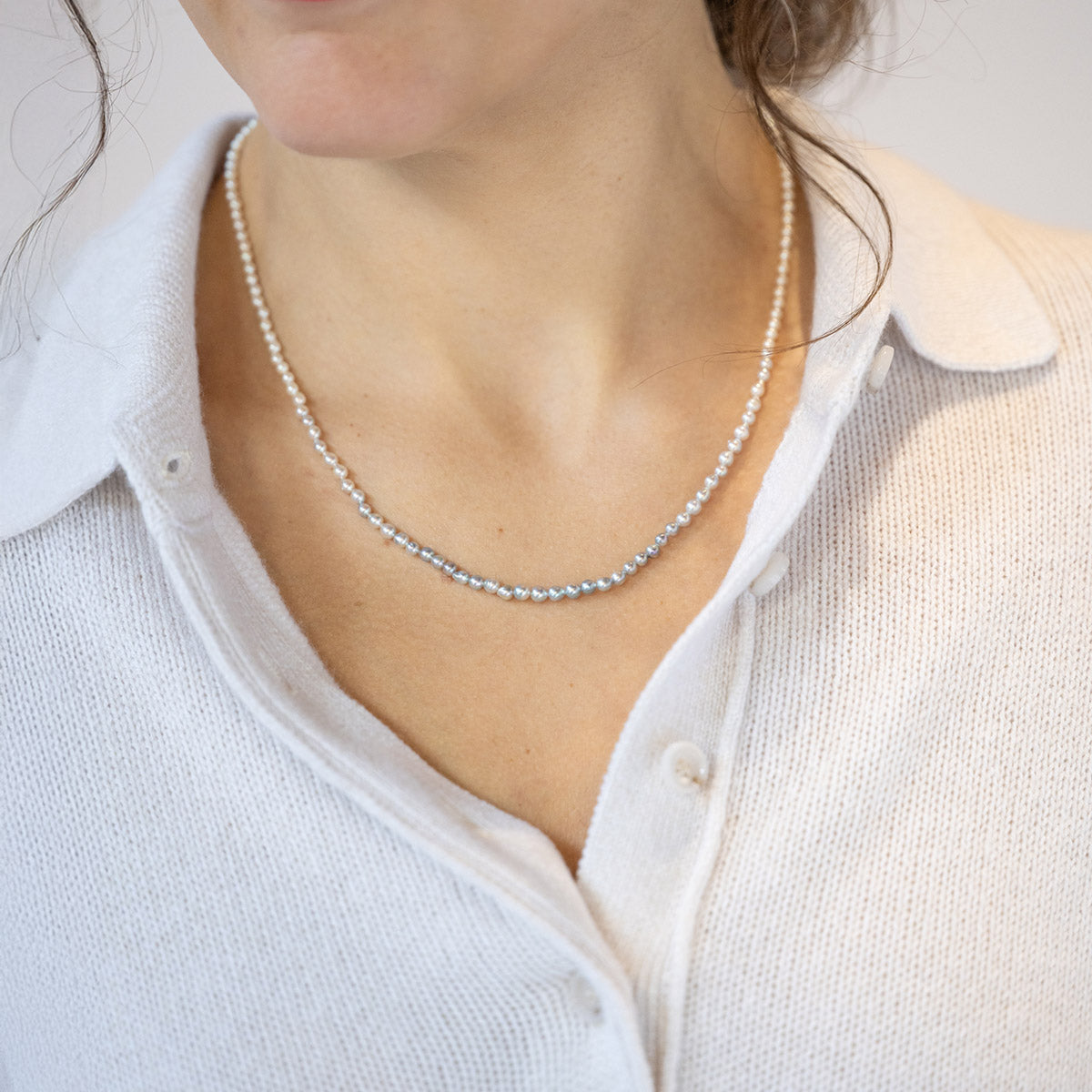 Sazare Ombre Pearl Necklace