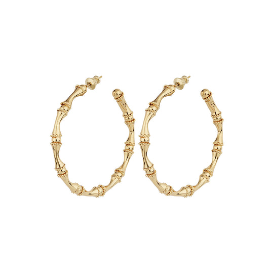 Bambou Hoops in Gold