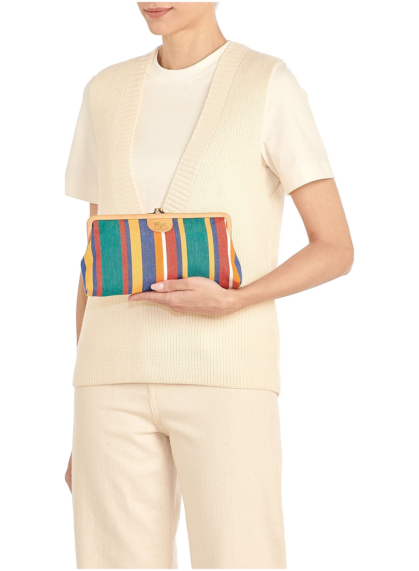 Manuela Canvas Clutch in Riga Sdraio