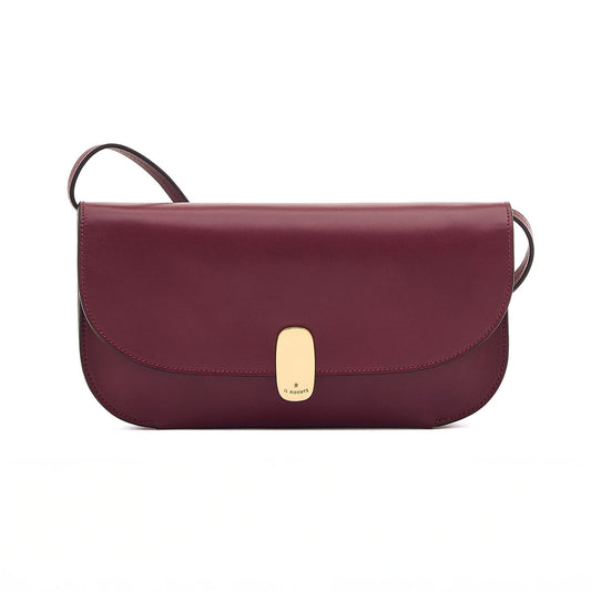 Atelier Clutch Bag in Black Cherry