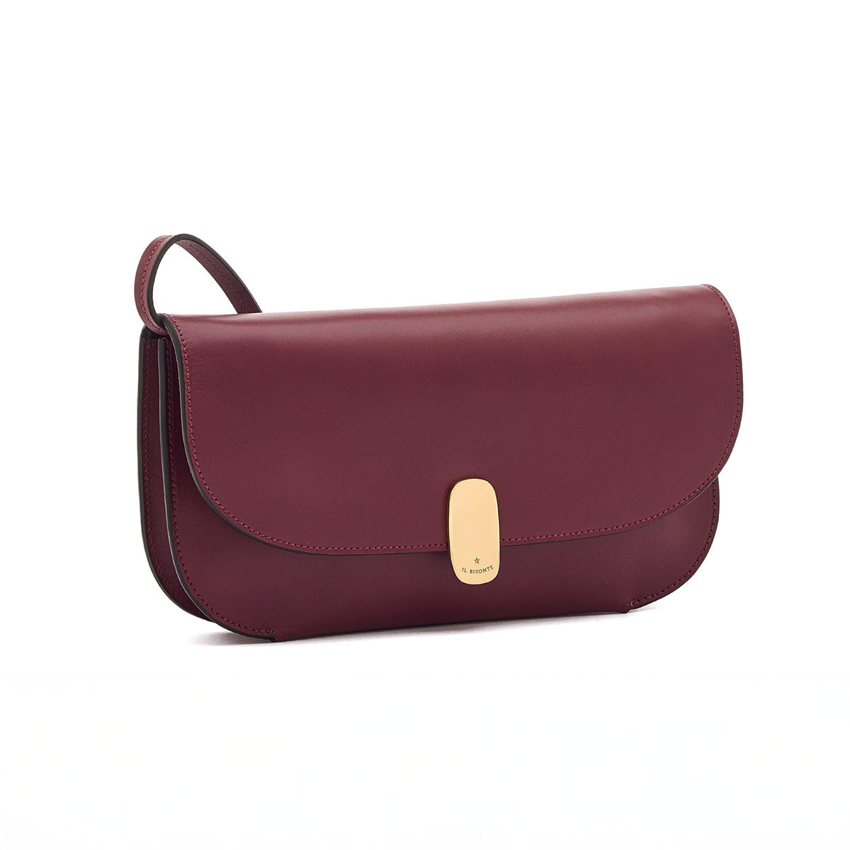 Atelier Clutch Bag in Black Cherry
