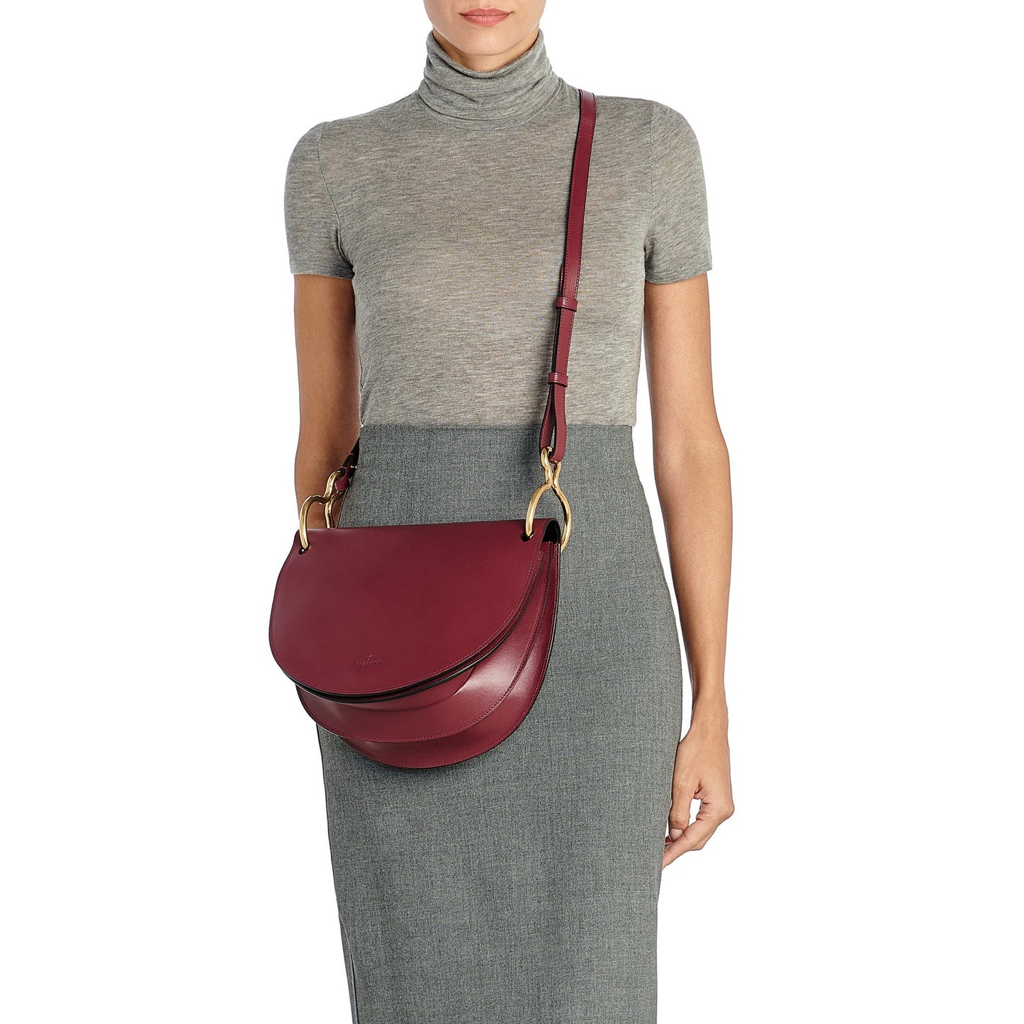 Consuelo Crossbody Bag in Black Cherry