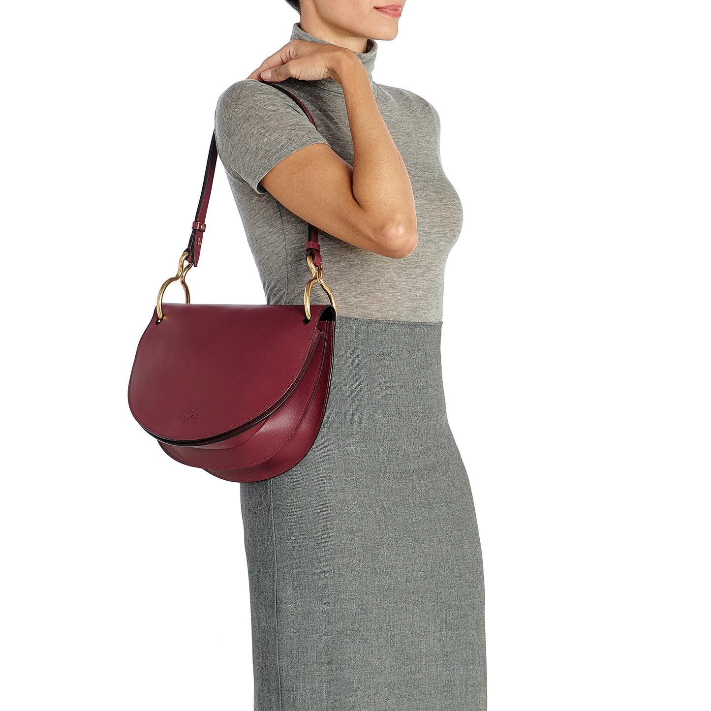 Consuelo Crossbody Bag in Black Cherry