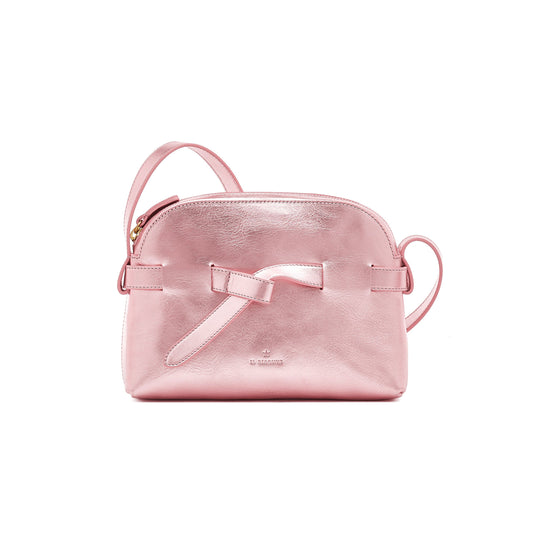 Elisa Crossbody in Metallic Pink