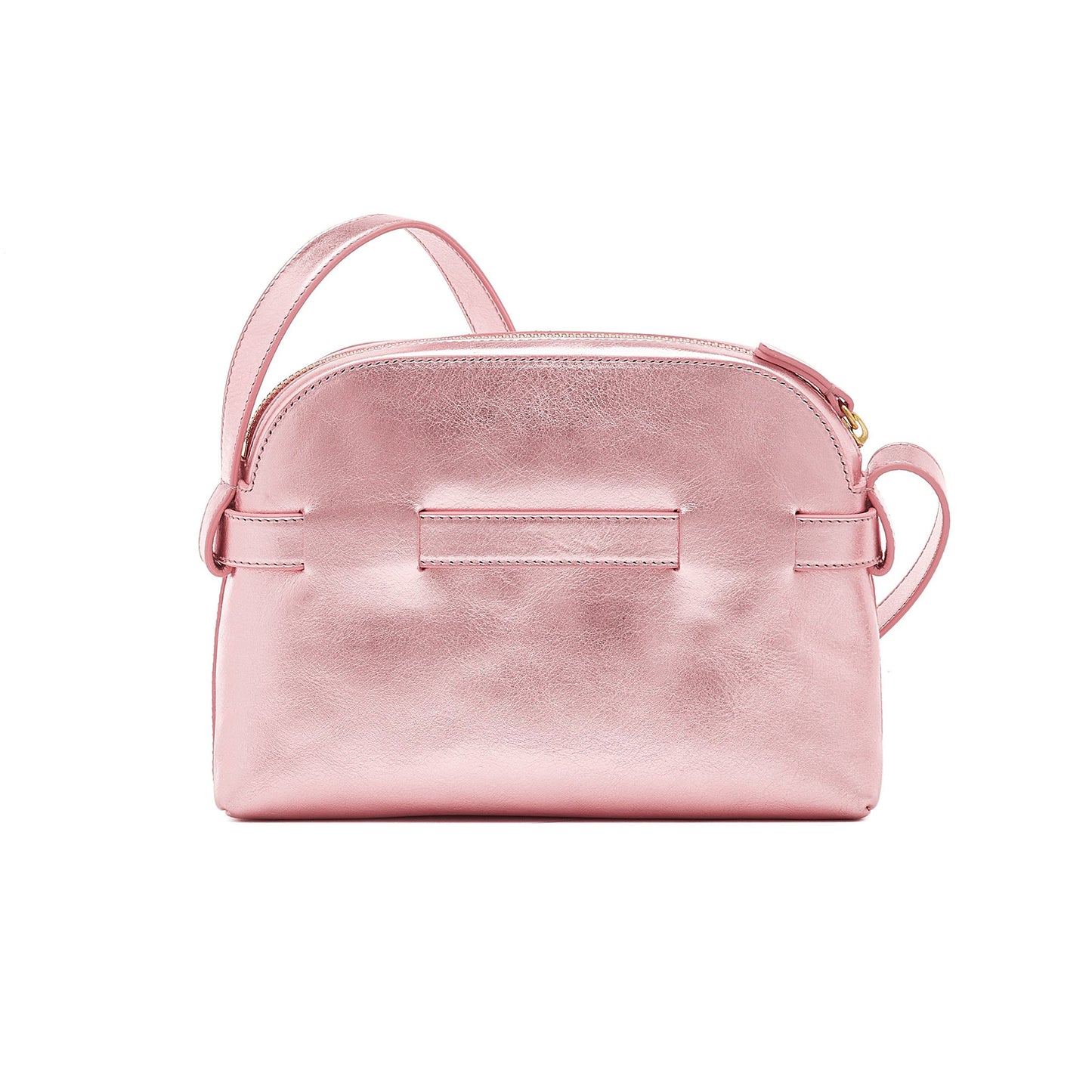 Elisa Crossbody in Metallic Pink